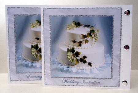 Wedding Cake Wedding & Evening Invitations by Audrey Brown clifford