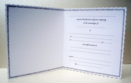 Wedding Invitation Insert 1 (silver) by Audrey Brown clifford