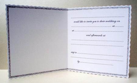Wedding Invitation Insert 2 (silver) by Audrey Brown clifford