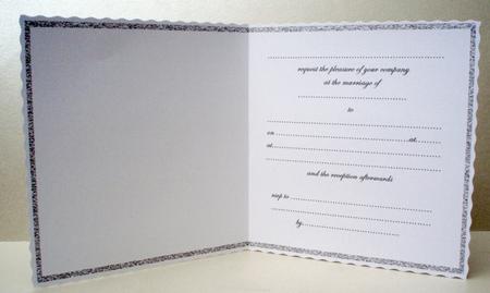 Wedding Invitation Insert 4 (silver) by Audrey Brown clifford