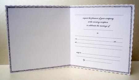 Evening Invitation Insert 1 (silver) by Audrey Brown clifford
