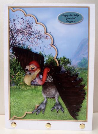 You Old Buzzard Scalloped Edge Envelope Card by Audrey Brown clifford