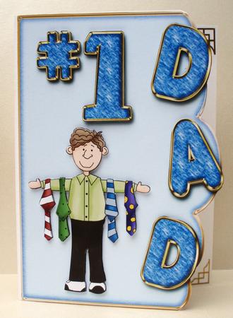 Fathers Day Over the Edge Card by Audrey Brown clifford