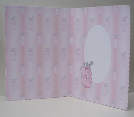 Pink Golf Insert by Audrey Brown clifford