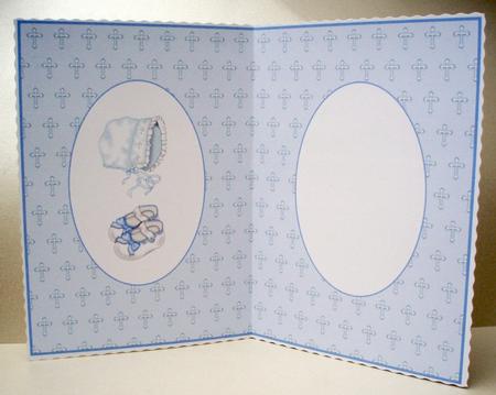 Baby Boy Christening Insert 1 by Audrey Brown clifford