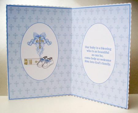Baby Boy Christening Insert 2 by Audrey Brown clifford