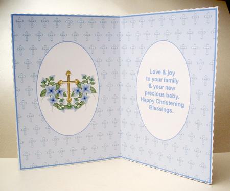 Baby Boy Christening Insert 6 by Audrey Brown clifford