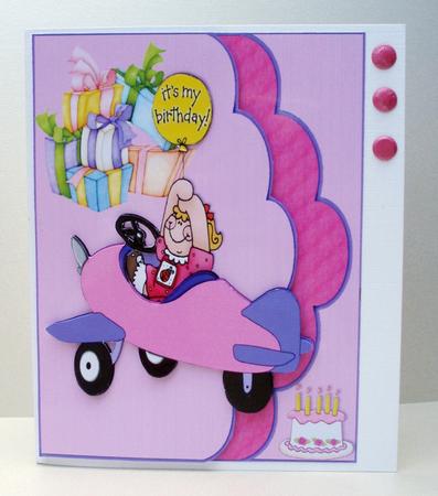 Birthday Girl Flying In by Audrey Brown clifford
