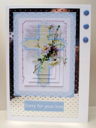 Blue Lace Cross by Audrey Brown clifford