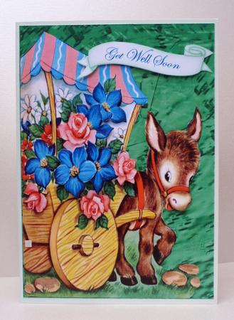 Vintage Donkey Get Well by Audrey Brown clifford
