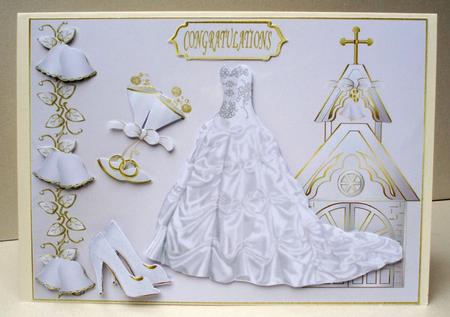 Ivory Bride Wedding Decoupage by Audrey Brown clifford