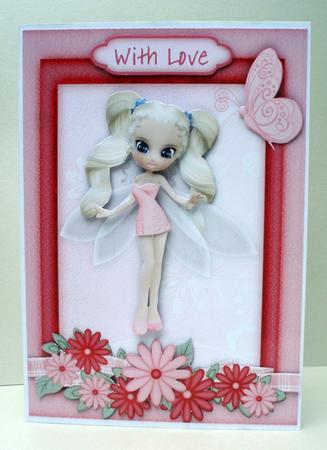 Fairy Surprise Card Front with Step by Step by Audrey Brown clifford