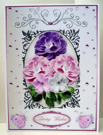 Perfect Posy A4 Card Front by Audrey Brown clifford