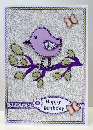Birdie Decoupage by Audrey Brown clifford