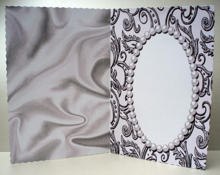 Elegant Black and Pearl A5 Insert by Audrey Brown clifford
