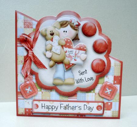 Sent with Love Father's Day Card + Various Sentiments by Audrey Brown clifford