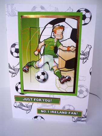 Football Dude Ireland Inverted Pyramid. by Audrey Brown clifford