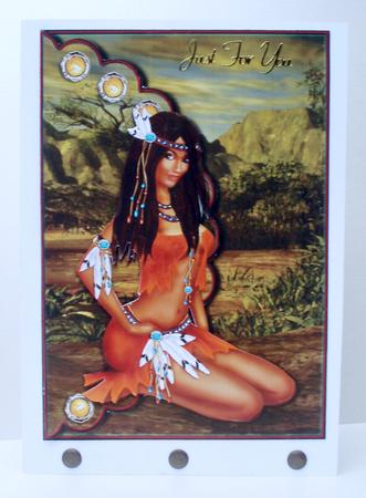 Squaw Envelope Card by Audrey Brown clifford