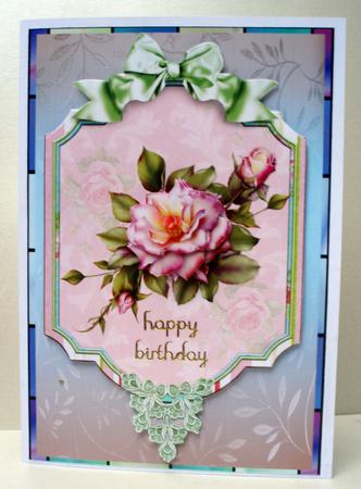 Framed Rose by Audrey Brown clifford