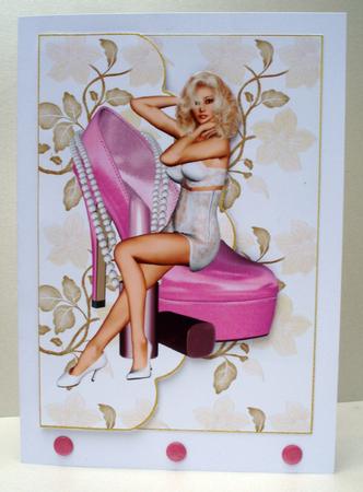 Pinup and Her Shoe 3 by Audrey Brown clifford