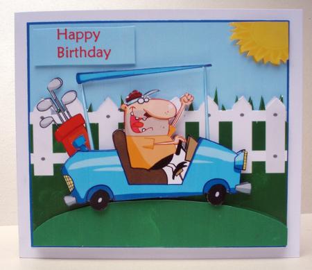 Happy Golfer by Audrey Brown clifford