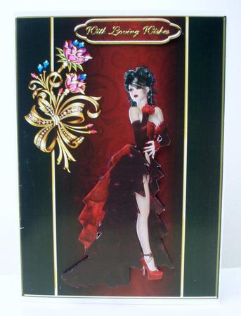 Delightful Diva Card Front with Step by Step by Audrey Brown clifford