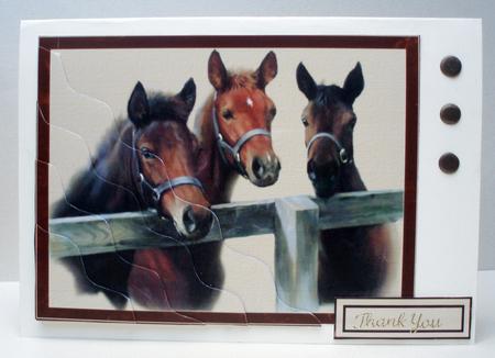Three Horses at the Fence by Audrey Brown clifford