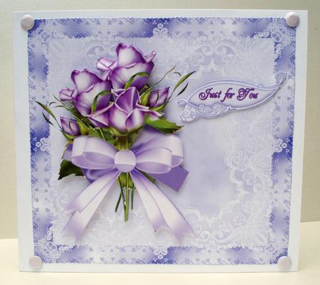 Lavender Rose and Lace by Audrey Brown clifford