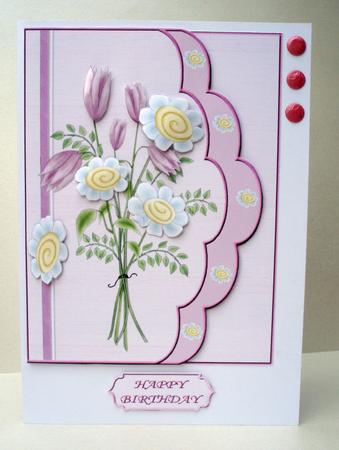 Pastel Floral Envelope Front Decoupage by Audrey Brown clifford