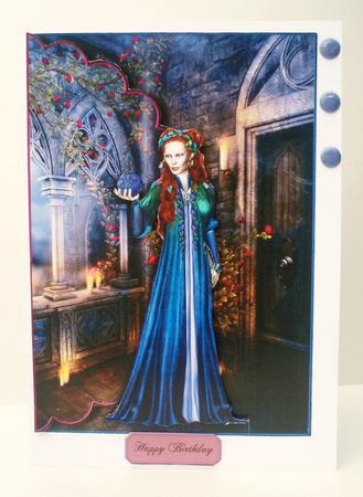 Crystal Ball Envelope Card by Audrey Brown clifford
