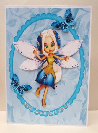 Gorgeous Blue Fairy by Audrey Brown clifford