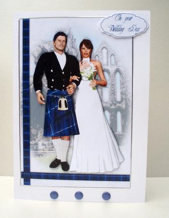 Scottish Blue Kilt Groom Wedding by Audrey Brown clifford