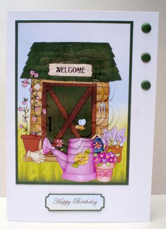 Nanna's Shed Pyramage by Audrey Brown clifford