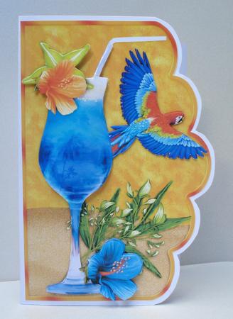 Tropical Card Front by Audrey Brown clifford