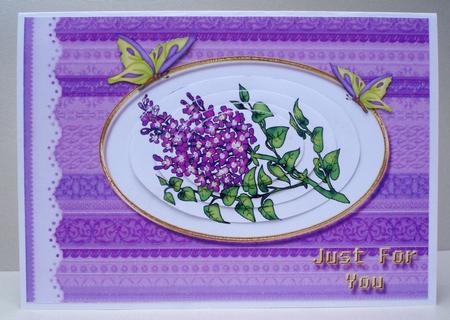 Lilac and Butterflies by Audrey Brown clifford