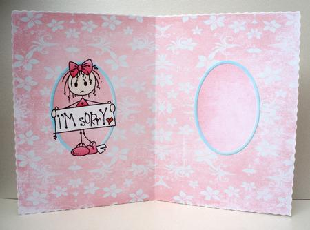 Sorry Belated Birthday Insert by Audrey Brown clifford
