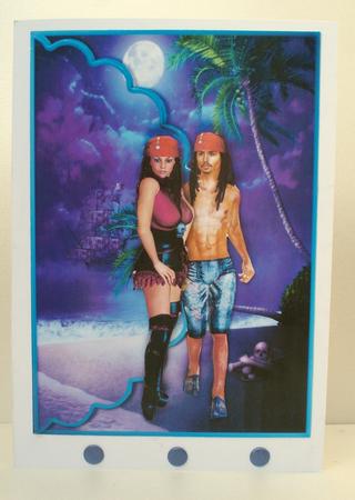 Pirates of the Carribean Scalloped Edge Envelope Card by Audrey Brown clifford