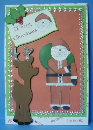 Santa with Sack and Backing Sheet by Audrey Brown clifford