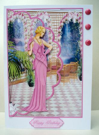 Pink Fantasy Lady by Audrey Brown clifford
