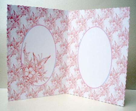 Beautiful Butterfly and Flowers in Pastel Insert 1 by Audrey Brown clifford