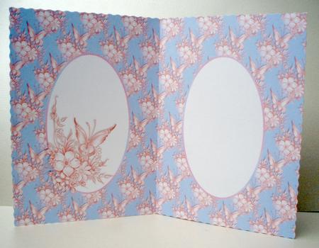 Beautiful Butterfly and Flowers in Pastel Insert 3 by Audrey Brown clifford