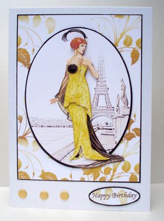 Golden Lady in Paris by Audrey Brown clifford