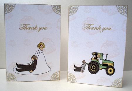 Thank You Cards Wedding by Audrey Brown clifford