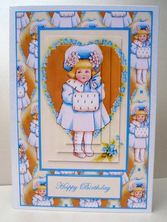 A Vintage Girl with Muff by Audrey Brown clifford