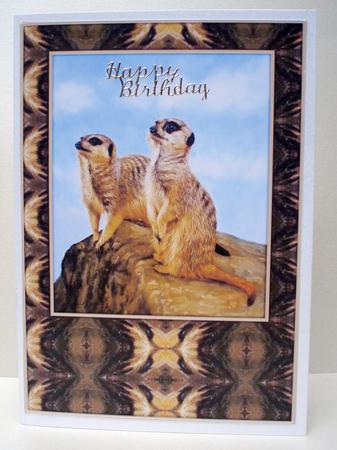Meecats Card Fronts by Audrey Brown clifford