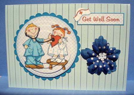 Get Well Soon - Circle Pyramid by Audrey Brown clifford