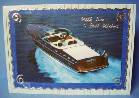 Speed Boat Decoupage by Audrey Brown clifford