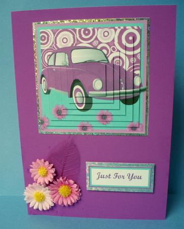 Trendy Pink Beetle Pyramage by Audrey Brown clifford