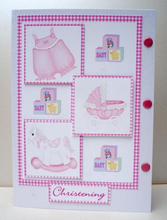 Three Squares - Christening (girl) by Audrey Brown clifford