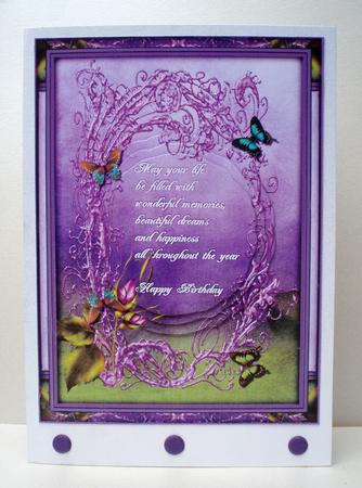 Rose and Butterflies by Audrey Brown clifford